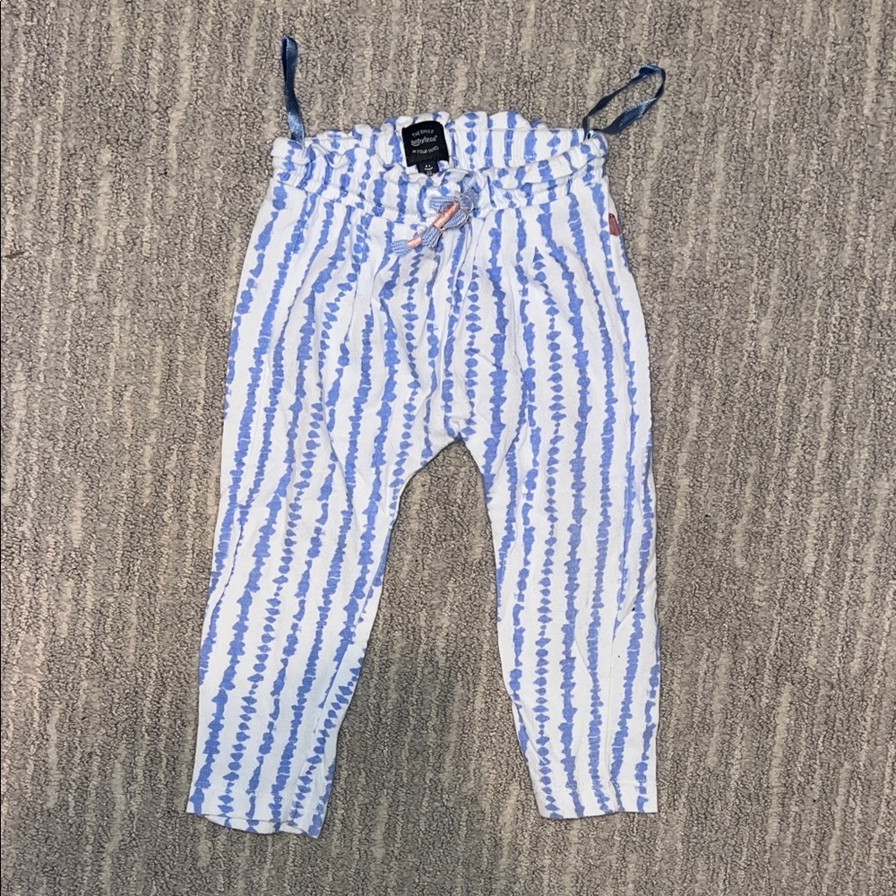 Babyface Blue and White Striped Pants 12 months